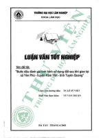 Bước Đầu Đánh giá tình hình sử dụng Đất sau khi giao tại xã yên phú   huyện hàm yên   tỉnh tuyên quang