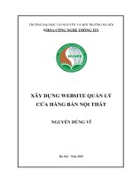 Xây dựng website quản lý cửa hàng bán nội thất