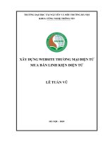 Xây dựng website thương mại điện tử mua bán linh kiện điện tử