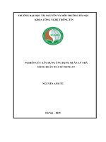 Nghiên cứu xây dựng quản lý nhà hàng quán xưa sử dụng C#