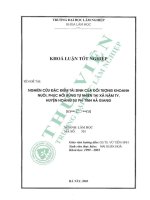 Nghiên cứu Đặc Điểm tái sinh của Đối tượng khoanh nuôi, phục hồi rừng tự nhiên tại xã nậm ty, huỵên hoàng su phì, tỉnh hà giang