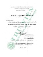 Lựa chọn phương pháp xác Định tỷ suất vỏ làm cơ sở xác Định thể tích vỏ quế vùng văn yên   yên bái