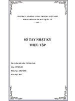 Nhật kí thực tập của kim anh ngày 24 10