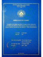 Nghiên cứu sinh trưởng và khả năng tích luỹ cacbon của rừng luồng (dendrocalamus membranaceus munro) trồng tại huyện bá thước   tỉnh thanh hoá