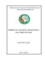 Nghiên cứu , xây dựng App bán giày trên nền web