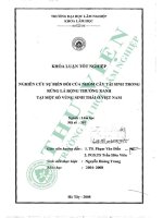 Nghiên cứu sự biến Đổi của nhóm cây tái sinh trong rừng lá rộng thường xanh tại một số vùng sinh thái Ở việt nam