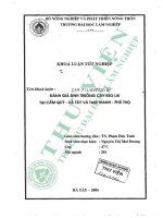 Đánh giá sinh trưởng cây keo lai tại cẩm quỳ   hà tây và tam thanh   phú thọ