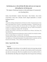 The impact of herd age Ảnh hưởng của cơ cấu tuổi Đàn