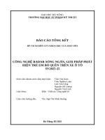 Công nghệ radar sóng ngắn, giải pháp phát hiện trẻ em bỏ quên trên xe Ô tô sv2025 25