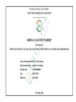 Thiết kế nội thất cải tạo nhà Ở dân dụng theo phong cách hiện Đại (modernism)