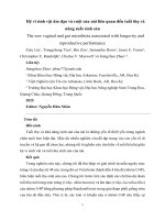 The sow vaginal and gut hệ vi sinh vật Âm Đạo và ruột của nái