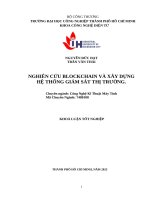 Nghiên cứu Blockchain và xây dựng hệ thống giám sát thị trường