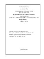 Thiết kế và chế tạo máy quấn các nhóm dây Đồng cho Động cơ Điện