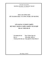 Xây dựng và phát triển bộ thực hành vi Điều khiển tích hợp