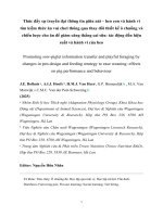 Promoting sow piglet information transfer thúc Đẩy sự truyền Đạt thông tin giữa nái