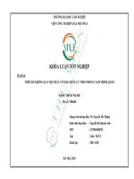 Thiết kế không gian nội thất căn hộ chung cư theo phong cách minimalism