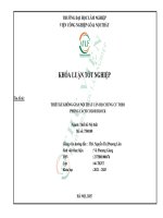 Thiết kế không gian nội thất căn hộ chung cư theo phong cách color block