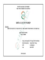 Thiết kế nội thất căn hộ chung cư iris garden theo phong cách hiện Đại