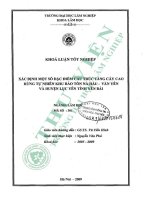 Xác Định một số Đặc Điểm cấu trúc tầng cây co rừng tự nhiên khu bảo tồn nà hẩu   văn yên và huyện lục yên tỉnh yên bái