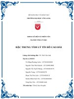 Đặc trưng tâm lý tín Đồ cao Đài