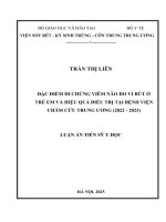 Đặc Điểm di chứng viêm não do vi rút Ở trẻ em và hiệu quả Điều trị tại bệnh viện châm cứu trung Ương (2022 2023)