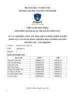 Tìm hiểu công tác Đào tạo và phát triển nguồn nhân lực của ngân hàng thương mại cổ phần sài gòn thương tín – sacombank