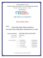 Công nghệ rfid tronglogisticsứng dụng công nghệ rfid vào khohàngcủazara