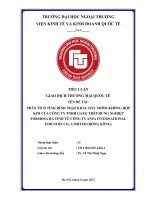 Phân tích tình hình nhập khẩu dây nhôm không hợp kim của công ty tnhh gang thép hưng nghiệp formosa hà tĩnh từ công ty anfa international industry co , limited (hồng kông)