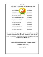 Các tình huống bất ngờ xảy ra tại nhà thuốc  phân tích xử lý các tình huống bất ngờ xảy ra từ phía khách hàng tại nhà thuốc trên Địa bàn 12 phường bám trục Đường quang trung