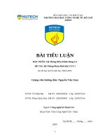 Hệ thống Điều khiển Động cơ Đề tài hệ thống phân phối khí vvt i