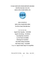 Báo cáo Đồ Án môn công nghệ phần mềm tên Đề tài quản lí kho Điện thoại