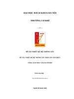 Đồ Án thiết kế hệ thống sấy Đề tài thiết kế hệ thống sấy tháp sấy sắn khúc năng suất Đầu vào 50 tấnmẻ