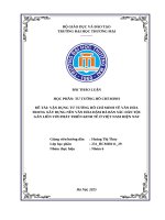 Vận dụng tư tưởng hồ chí minh về văn hóa trong xây dựng nền văn hóa Đậm Đà bản sắc dân tộc gắn liền với phát triển kinh tế Ở việt nam hiện nay