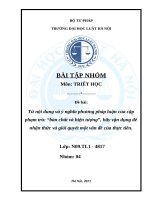 Từ nội dung và Ý nghĩa phương pháp luận của cặp phạm trù “bản chất và hiện tượng”, hãy vận dụng Để nhận thức và giải quyết một vấn Đề của thực tiễn