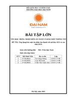 Đề tài Ứng dụng bảo mật tin nhắn Âm thanh với mã hóa aes và xác thức rsa