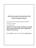 Thiết kế và sơn màu sắc Đối với những vạch chỉ dẫn, vật sắc nhọn cần chú Ý Điều chỉnh và giúp thị giác hướng vào như thế nào