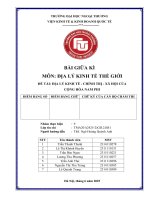 Đề tài Địa lý kinh tế   chính trị   xã hội của cộng hòa nam phi