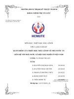 Quan Điểm của triết học mác lênin về nhà nước và liên hệ với nhà nước xã hội chủ nghĩa Ở việt nam