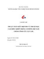 IUH - ĐỒ ÁN THẠC SĨ KỸ THUẬT ĐIỆN - THUẬT TOÁN KẾT HỢP PID VÀ TRƯỢT BẬC CAO ĐIỀU KHIỂN ĐỘNG CƠ ĐỒNG BỘ NAM CHÂM VĨNH CỬU CỰC LỒI