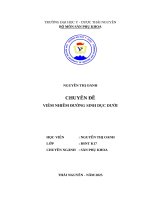 Chuyên Đề viêm nhiễm Đường sinh dục dưới