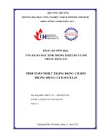 Báo cáo môn học Ứng dụng máy tính trong thiết kế và mô phỏng Động cơ tính toán nhiệt trong Động cơ Đốt trong Động cơ toyota 2e