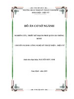 Đồ Án cơ sở ngành nghiên cứu, thiết kế mạch phơi quần Áo thông minh