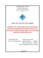 Nghiên cứu tổng hợp aupt nanocubes kết hợp graphene quantum dots và Ứng dụng trong phát hiện glucose bởi phương pháp Điện hóa