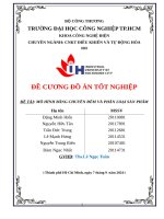 Đề tài mô hình băng chuyền Đếm và phân loại sản phẩm