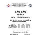 Đề tài mô phỏng robot bằng phần mềm robotdk