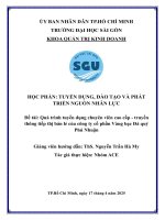 Quá trình tuyển dụng chuyên viên cao cấp   truyền thông tiếp thị bán lẻ của công ty cổ phần vàng bạc Đá quý phú nhuận