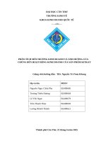 Phân tích môi trường kinh doanh và Ảnh hưởng của chúng Đến hoạt Động kinh doanh của sản phẩm kitkat