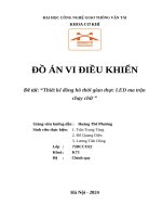 Đồ Án vi Điều khiển Đề tài thiết kế Đồng hồ thời gian thực led ma trận chạy chữ