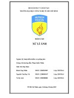 Báo cáo xử lí Ảnh