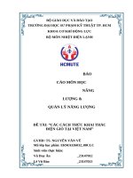 Báo cáo môn học năng lượng & quản lý năng lượng Đề tài các cách thức khai thác Điện gió tại việt nam